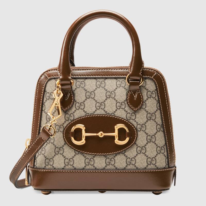 Gucci Horsebit 1955 Mini Top Handle Bag Shoulder Bag 640716 Dark Brown